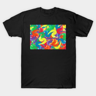 Fuzzy Wiggly worms on a string. It's Worm Time Babey! T-Shirt